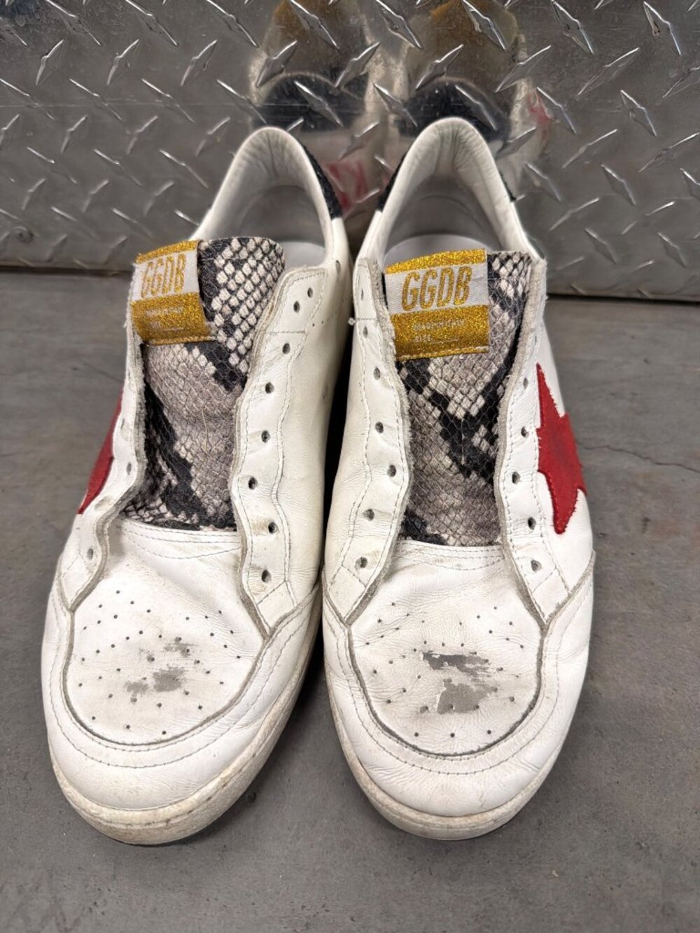 Golden Goose Ball Start Superstar Low Top Sneakers White Mens Size 42 US 9 - Picture 3 of 8